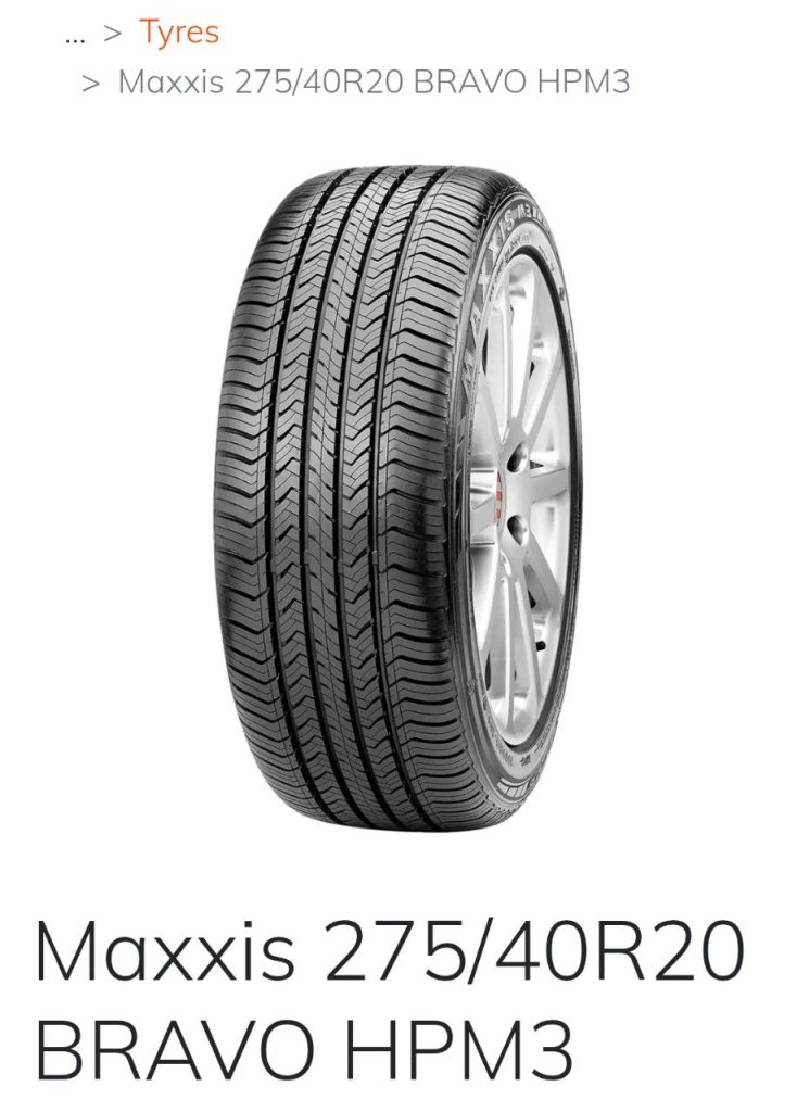 maxxis 275.40r20 bravo hpm3